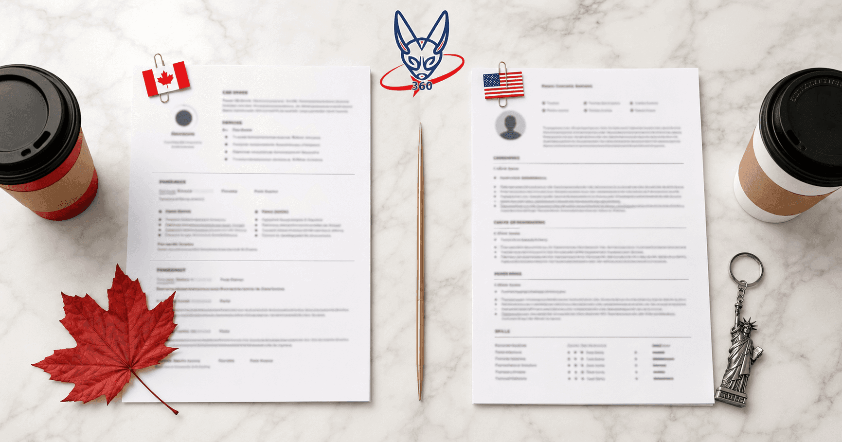 Kanadisches Lebenslauf-Format vs. amerikanisches