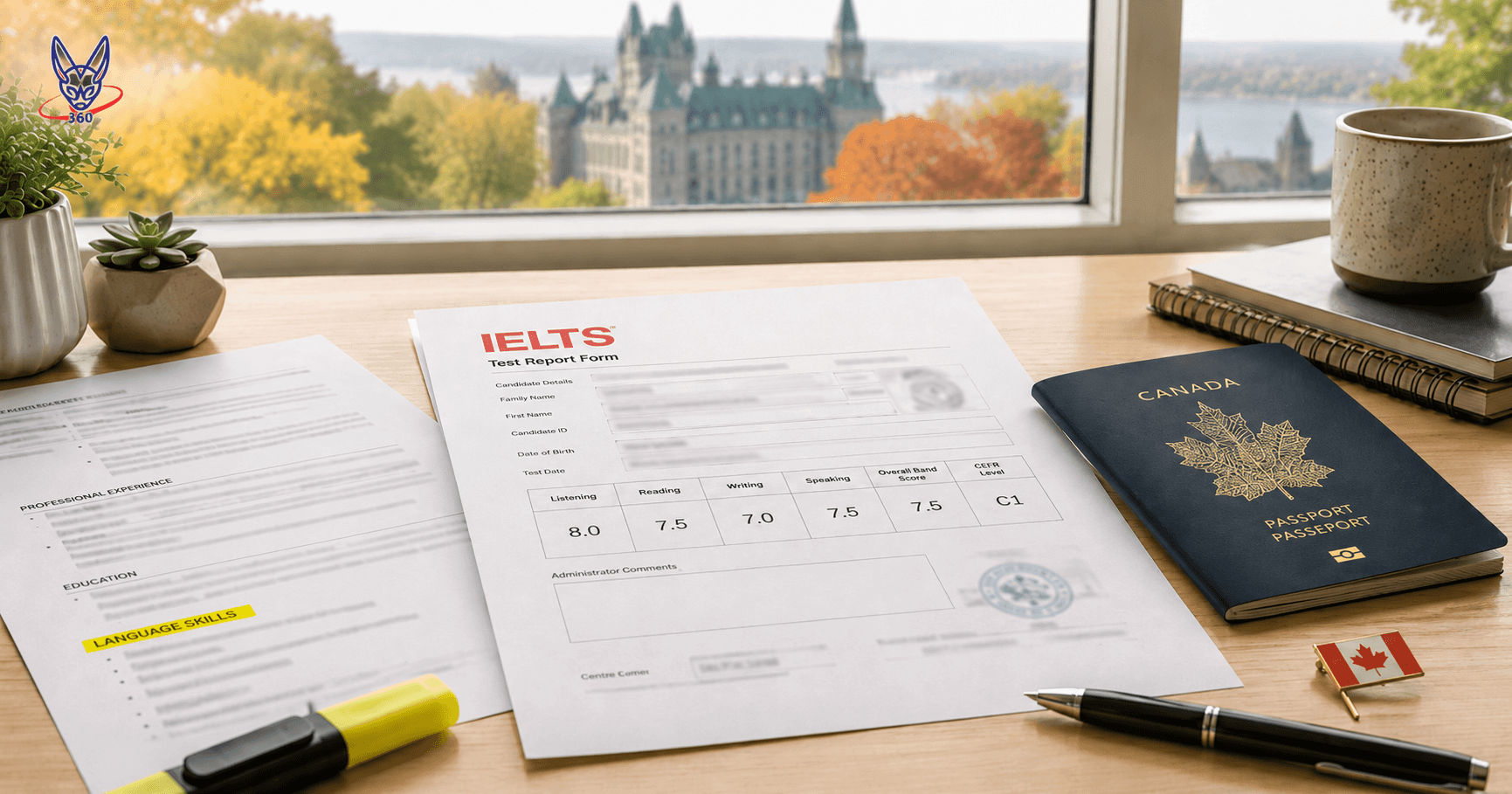 CLB-Werte im Lebenslauf: IELTS und CELPIP umrechnen